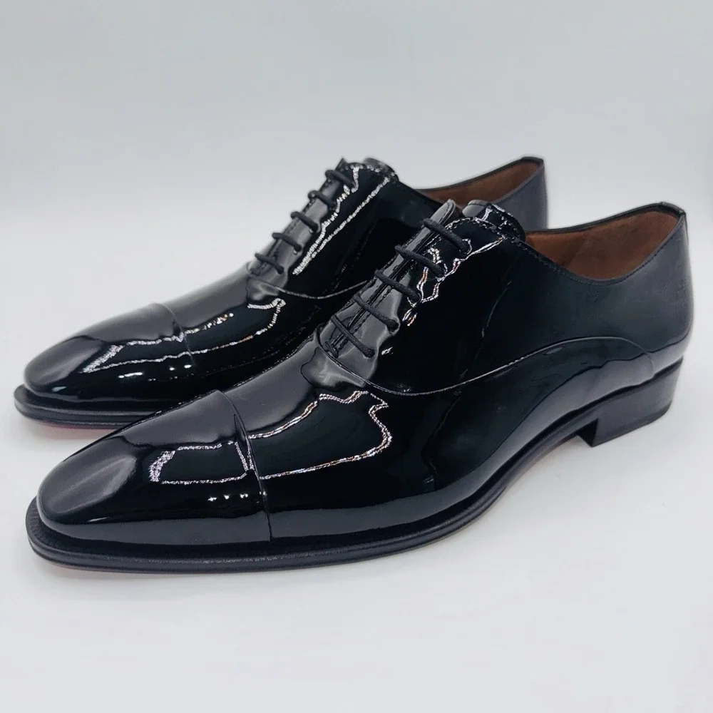 Mezlan Formal Oxfords Men's‎ Size 8.5 Black Patent Leather